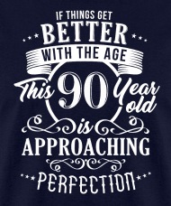 Funny 90th Birthday Design' Men's T-Shirt
